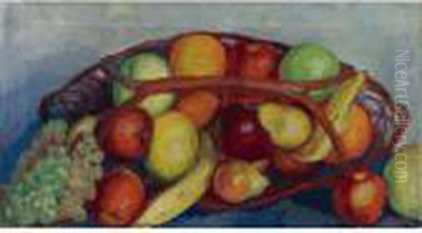 Bodegon Con Fruta Oil Painting by Angel Zarraga Arguelles