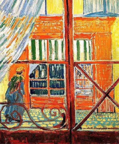 A Pork-Butchers Shop Seen from a Window Oil Painting by Vincent Van Gogh