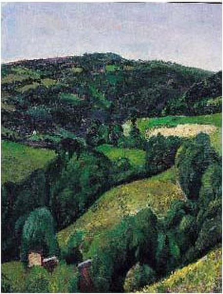 Paysage Vallonne Oil Painting by Angel Zarraga Arguelles