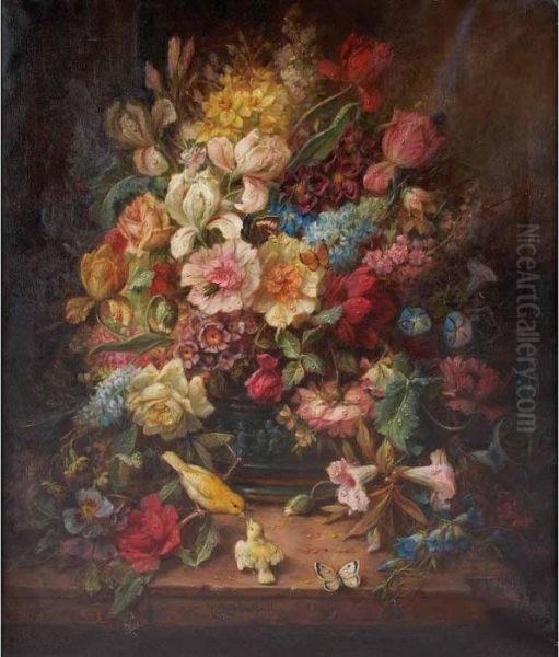 Still Life Oil Painting by Hans Zatzka