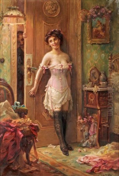 Nicht Eintretten Oil Painting by Hans Zatzka