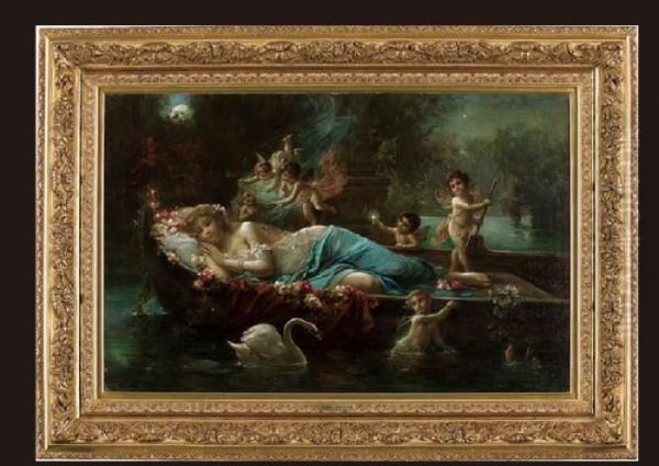 Flora's Dream Oil Painting by Hans Zatzka