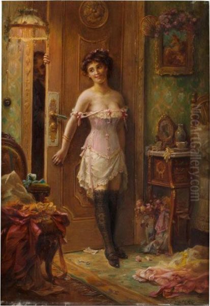 Nicht Eintretten Oil Painting by Hans Zatzka