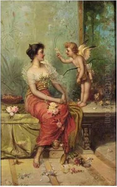 The Love Letter Oil Painting by Hans Zatzka