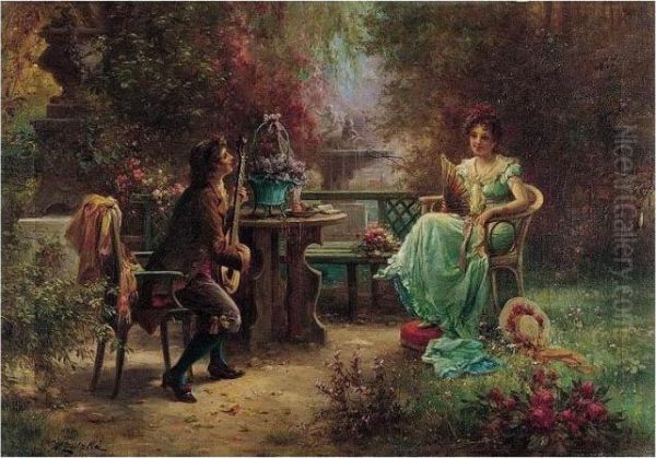 The Serenade Oil Painting by Hans Zatzka