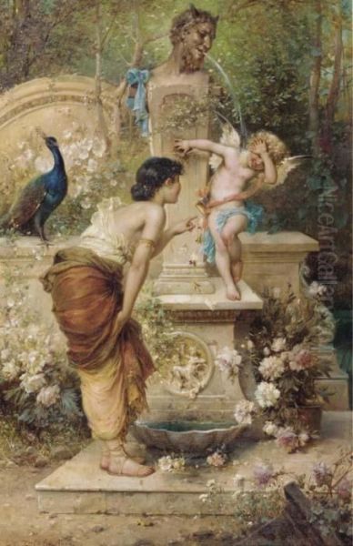 Bestrafter Ubermuth Oil Painting by Hans Zatzka