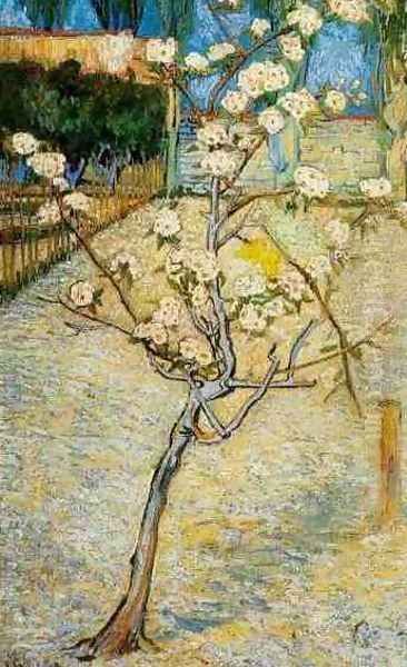 Blossoming Pear Tree Oil Painting by Vincent Van Gogh