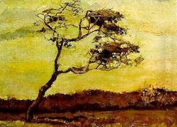 Wind Beaten Tree A Oil Painting by Vincent Van Gogh