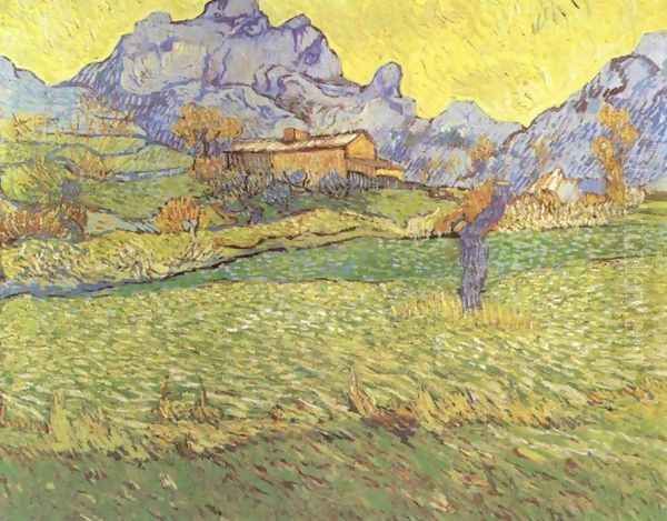 A Meadow in the Mountains Oil Painting by Vincent Van Gogh