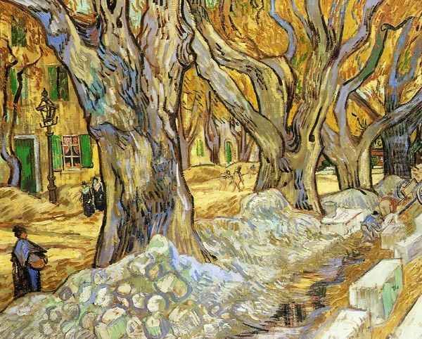 Large Plane Trees Oil Painting by Vincent Van Gogh