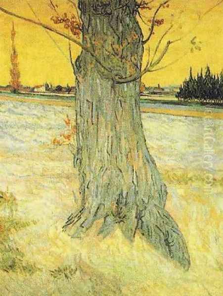 Trunk Of An Old Yew Tree Oil Painting by Vincent Van Gogh