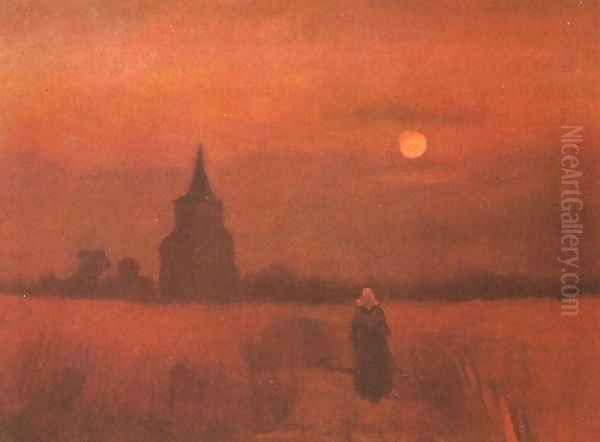 The Old Tower In The Fields Oil Painting by Vincent Van Gogh