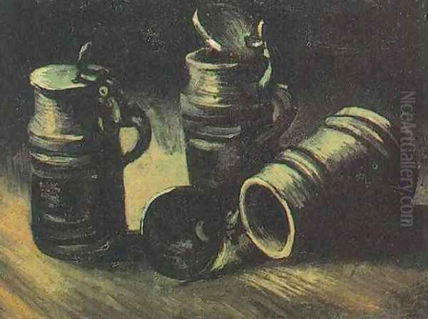 Beer Tankards by Vincent Van Gogh