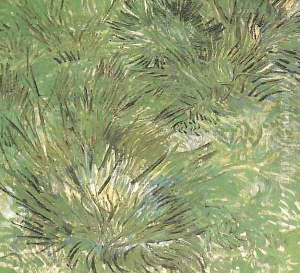 Clumps Of Grass Oil Painting by Vincent Van Gogh