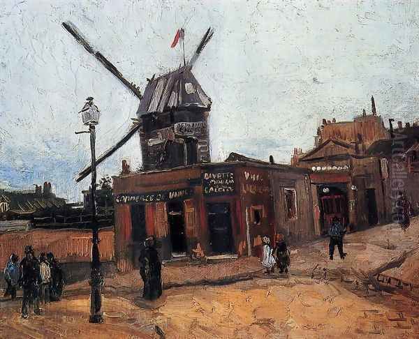 Le Moulin De La Galette V Oil Painting by Vincent Van Gogh