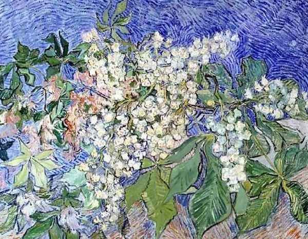 Blossoming Chestnut Branches Oil Painting by Vincent Van Gogh