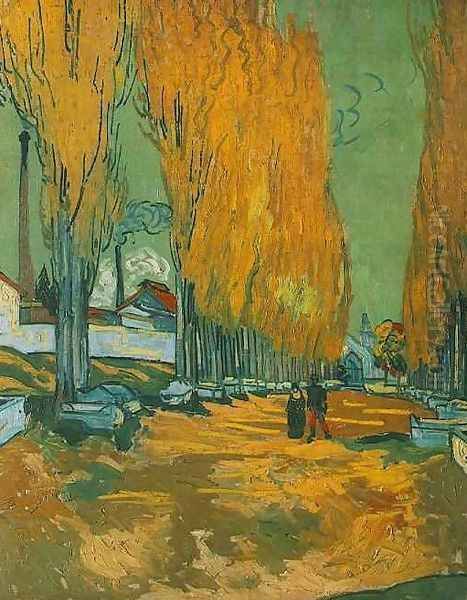 Les Alyscamps Oil Painting by Vincent Van Gogh