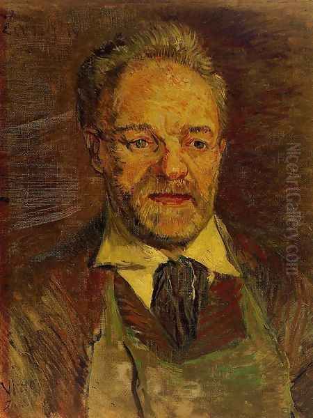 Portrait of Pere Tanguy Oil Painting by Vincent Van Gogh