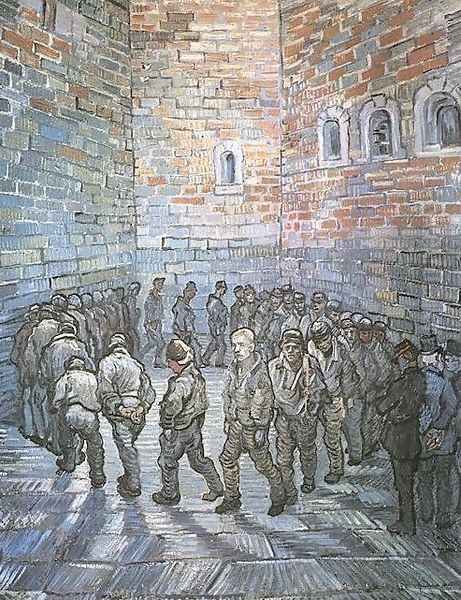 Prisoners Exercising (after Dore) Oil Painting by Vincent Van Gogh