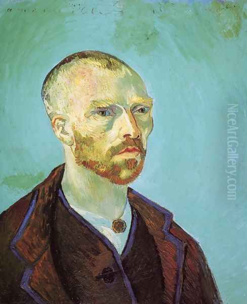 Self Portrait (Dedicated To Paul Gauguin) Oil Painting by Vincent Van Gogh