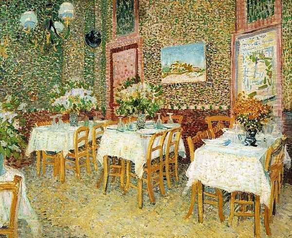 Interior Of A Restaurant Oil Painting by Vincent Van Gogh