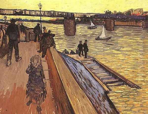 The Bridge At Trinquetaille Oil Painting by Vincent Van Gogh