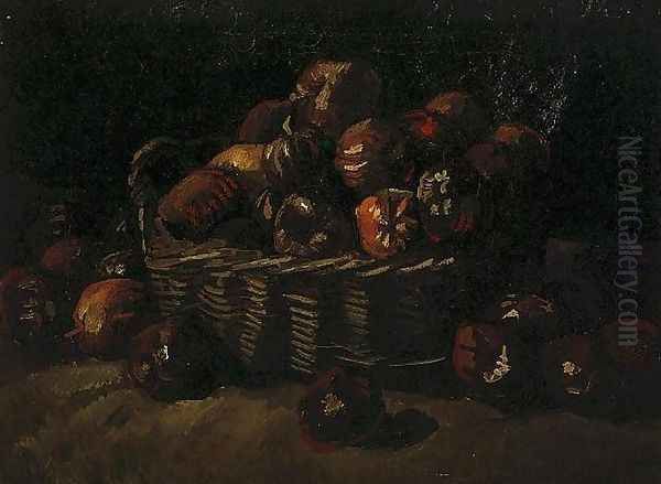 Basket Of Apples II Oil Painting by Vincent Van Gogh