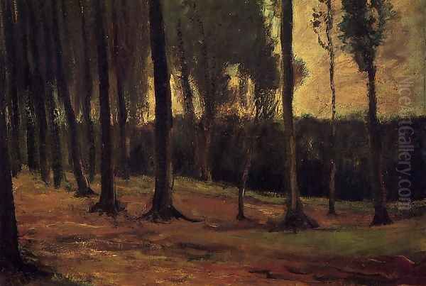 Edge Of A Wood Oil Painting by Vincent Van Gogh