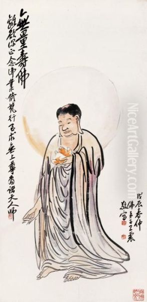 Wang Zhenbuddha Oil Painting by Wang Zhen