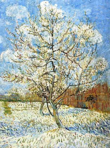 Peach Tree In Blossom Oil Painting by Vincent Van Gogh