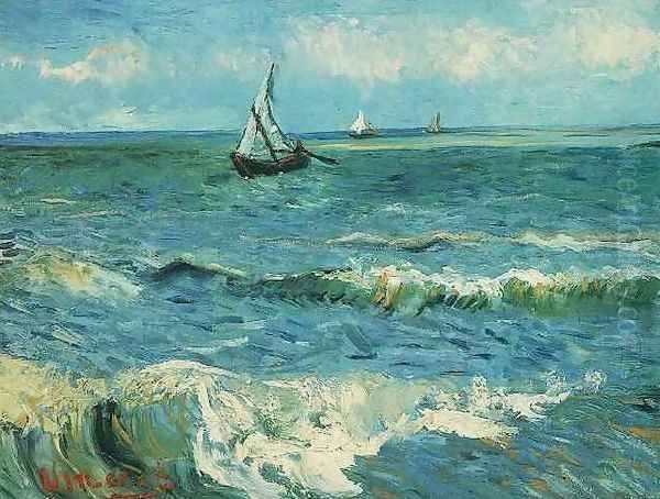 Seascape At Saintes Maries II Oil Painting by Vincent Van Gogh