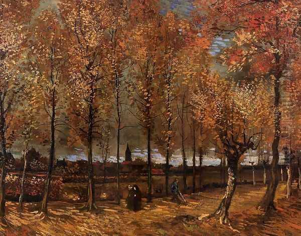 Lane With Poplars Oil Painting by Vincent Van Gogh