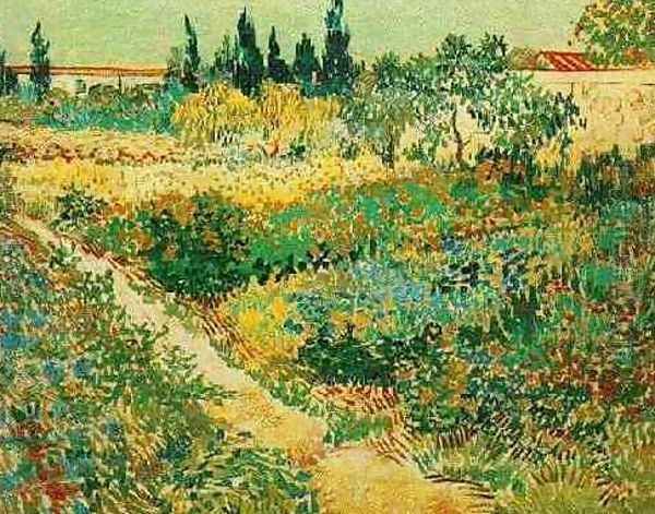 Flowering Garden With Path Oil Painting by Vincent Van Gogh