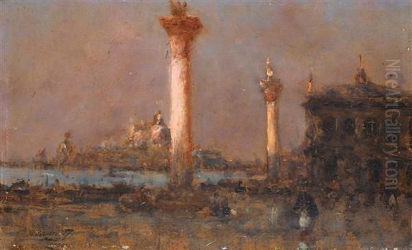 Vue De Venise Oil Painting by Felix Ziem