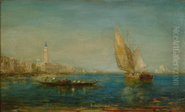 A View Of Venice From Across The Lagoon Oil Painting by Felix Ziem