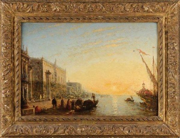 Leve De Soleil Sur Venise Oil Painting by Felix Ziem