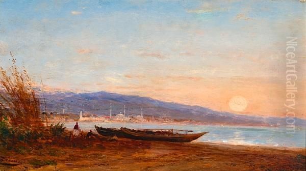 On The Bosphorus Oil Painting by Felix Ziem