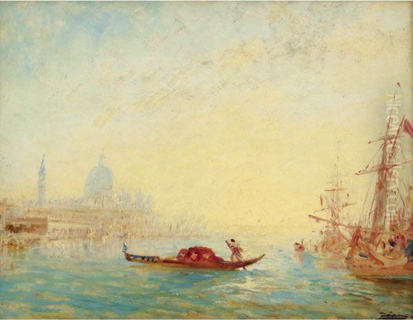 Venise, Le Grand Canal Oil Painting by Felix Ziem