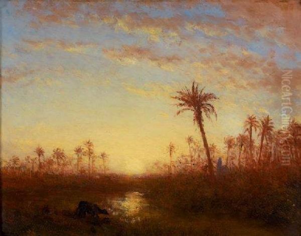 Paysage Oriental Oil Painting by Felix Ziem