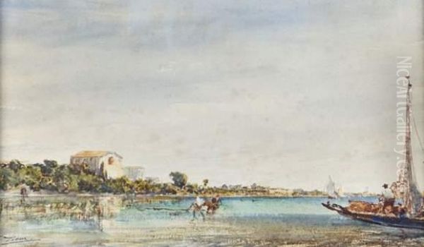 Les Martigues Oil Painting by Felix Ziem