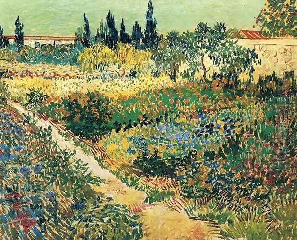 Garden with Flowers Oil Painting by Vincent Van Gogh