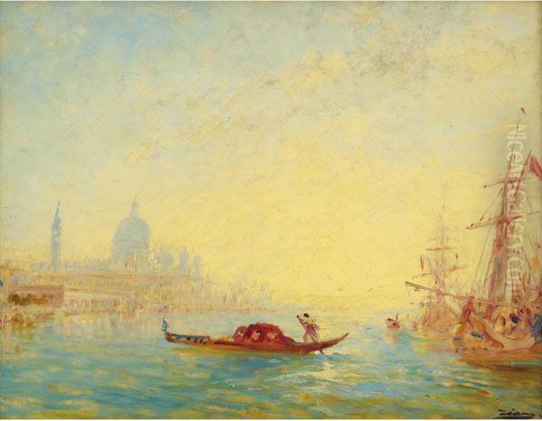 Venise, Le Grand Canal Oil Painting by Felix Ziem