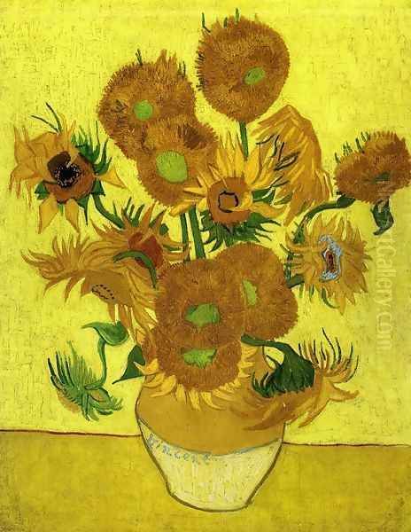 Still Life with Sunflowers Oil Painting by Vincent Van Gogh