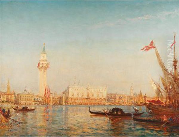 The Grand Canal Oil Painting by Felix Ziem