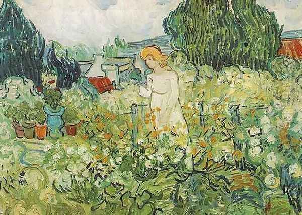 Marguerite Gachet In The Garden Oil Painting by Vincent Van Gogh