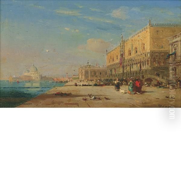 Venezia Oil Painting by Felix Ziem