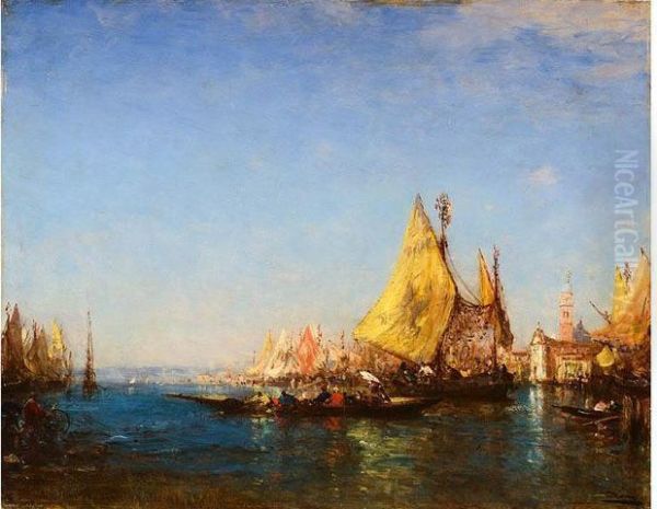 Venise, Le Grand Canal Oil Painting by Felix Ziem