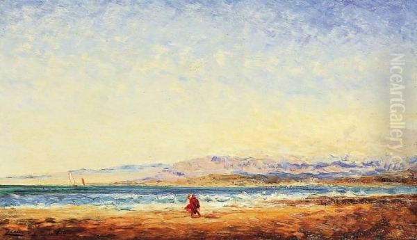 Berger Pres Dun Rivage Mediterraneen Oil Painting by Felix Ziem