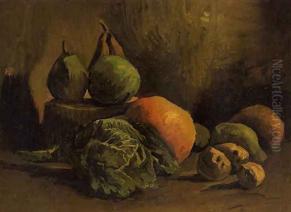 Still Life With Vegetables And Fruit Oil Painting by Vincent Van Gogh