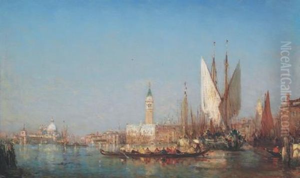 Le Grand Canal A Venise Oil Painting by Felix Ziem